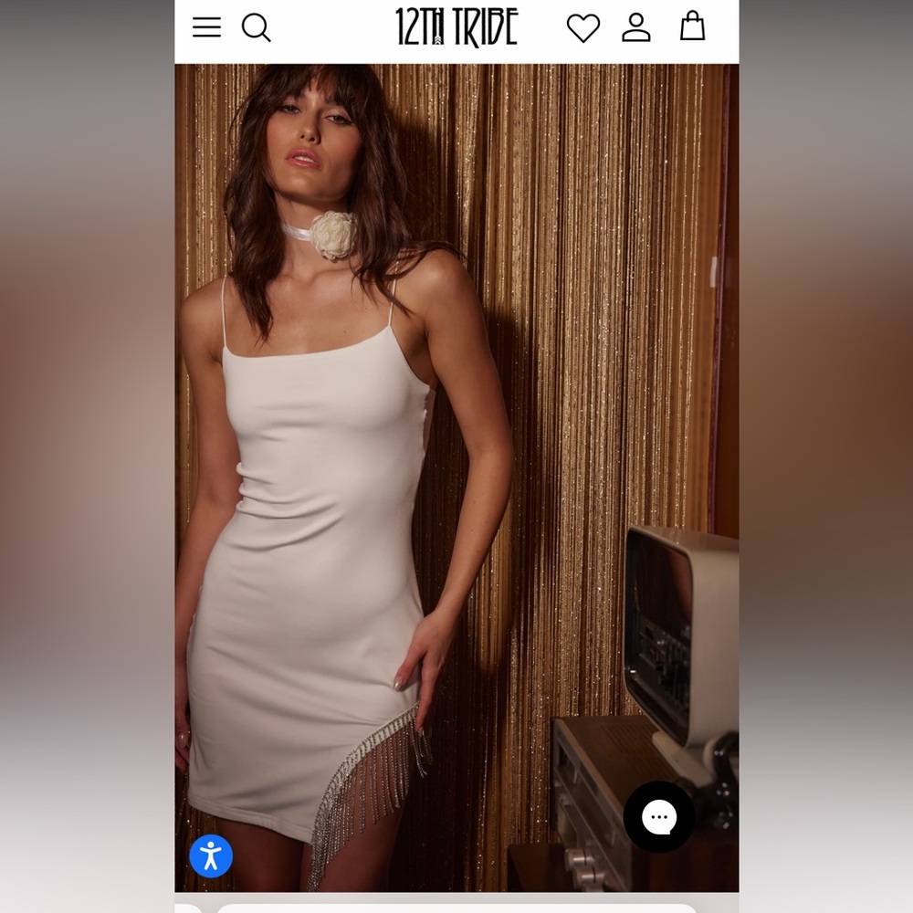 12th tribe rhinestone dress - size small